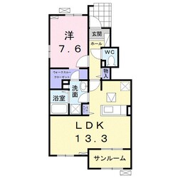 磯ノ浦駅 徒歩18分 1階の物件間取画像